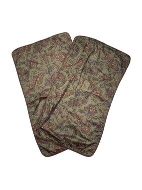 CHAPS by Ralph Lauren Green Navy Paisley Pillow Sham Set of 2 Preppy